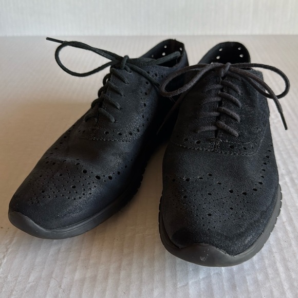 Cole Haan Black ZeroGrand Stitchlite Wingtip Oxfords - Picture 2 of 11